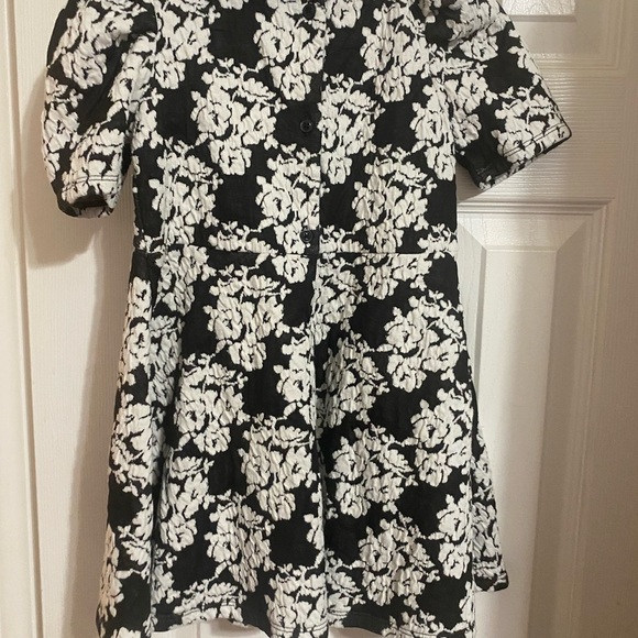 Janie and Jack Faux Fur Floral Jacquard Dress - Picture 6 of 8